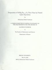 Preparation of SrMgx-Ru1-xO3 thin films by pulsed laser deposition by Mohammad Mehdi Yazdanian