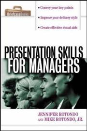 Cover of: Presentation Skills For Managers