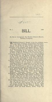 Cover of: Bills. by Ontario. Legislative Assembly., Ontario. Legislative Assembly.