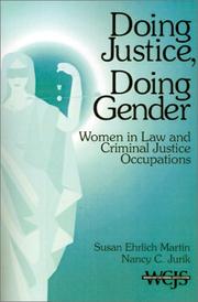 Doing justice, doing gender by Susan Ehrlich Martin, Nancy C. Jurik