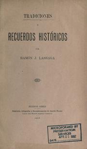 Cover of: Tradiciones y recuerdos históricos