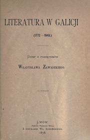 Literatura w Galicji, 1772-1848