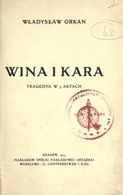 Wina i kara by Władysław Orkan