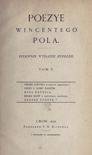 Cover of: Dziea wierszem i proz. by Wincenty Pol