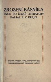 Cover of: Zrození básníka: úvod do eské literatury.