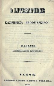 O literaturze by Kazimierz Brodziski