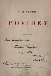 Cover of: Povídky, 1884-1890. by K. M. apek-Chod