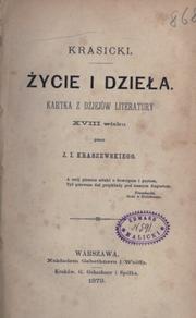 Cover of: Krasicki: ycie i dziea; kartka z dzjejów literatury 18 wieku