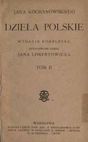 Cover of: Dziea polskie by Jan Kochanowski