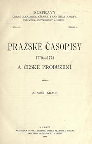 Cover of: Praské asopisy 1770-1774 a eské probuzení