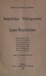Cover of: Sonetistas portugueses e luso-brasileiros by Nuno Catharino Cardoso