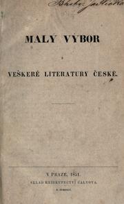 Malý výbor z vekeré literatury eské