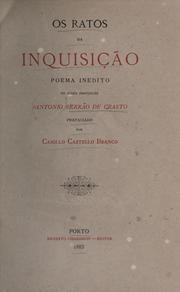 Cover of: Os ratos da Inquisição by António Serrão de Crasto