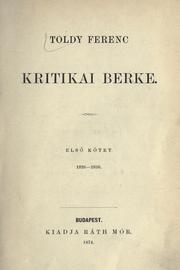 Cover of: Kritikai berke