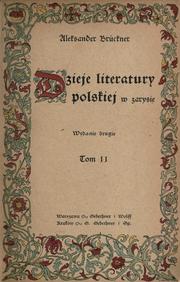 Cover of: Dzieje literatury polskiej w zarysie.