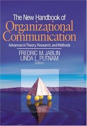 Cover of: The New Handbook of Organizational Communication by Frederic M Jablin, Linda L. Putnam