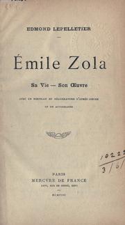 Cover of: Émile Zola by Edmond Lepelletier