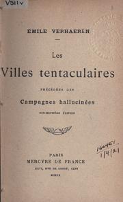 Cover of: villes tentaculaires: précédées des Campagnes hallucinées.