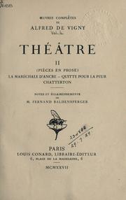 Cover of: Oeuvres complètes by Alfred de Vigny
