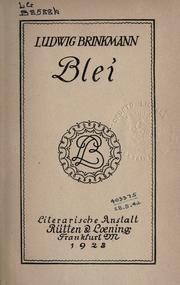 Blei by Ludwig Brinkmann