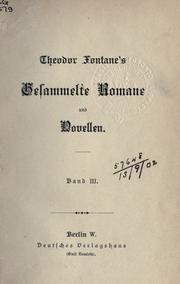 Cover of: Theodor Fontane: ein Essai.