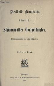 Cover of: Sämtliche schwarzwälder Dorfgeschichten.