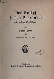 Cover of: Der Kampf mit den Seeräubern by Gustav Falke