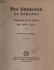Cover of: Schützenfest, im Fischerdorf: erzählungen für die Jugend.