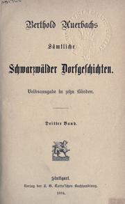 Cover of: Sämtliche schwarzwälder Dorfgeschichten.
