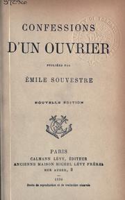 Cover of: Confessions d'un ouvrier.