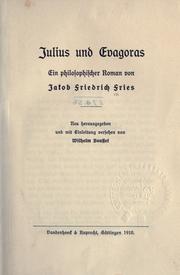 Cover of: Julius und Evagoras: ein philosophischer Roman.
