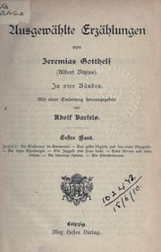 Cover of: Ausgewählte Werke by Jeremias Gotthelf