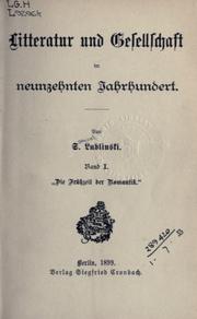 Litteratur und Gesellschaft im neunzehnten Jahrhundert by Samuel Lublinski