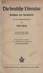 Cover of: deutsche Literatur, Geschichte und Hauptwerke in den Grundzügen