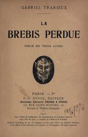 Cover of: brebis perdue: pièce en trois actes.