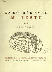Cover of: soirée avec M. Teste.