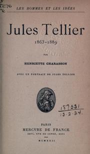 Jules Tellier, 1863-1889 by Henriette Charasson