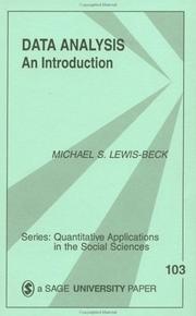Cover of: Data analysis by Michael S. Lewis-Beck