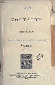 Cover of: Life of Voltaire. by James Parton