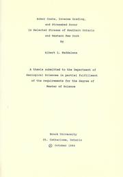 Armor coats, inverse grading, and streambed scour in selected streams of Southern Ontario and Western New York by Albert L. Maddalena