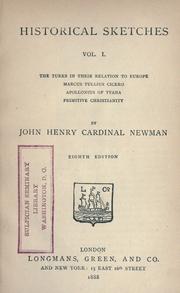 Cover of: Historical sketches. | John Henry Newman