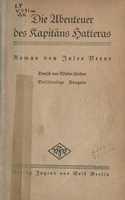 Cover of: Die Abenteuer des Kapitäns Hatteras: Roman