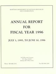 Cover of: Annual report for fiscal year ...