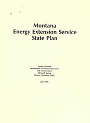 Cover of: Montana Energy Extension Service | 