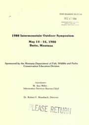 Cover of: 1980 Intermountain Outdoor Symposium by Intermountain Outdoor Symposium (1980 Butte, Mont.)