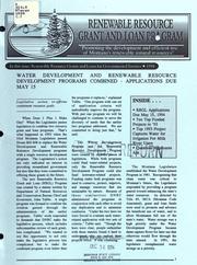 Cover of: Montana renewable resource development grant and loan program: [renewable resource grants and loans for governmental entities].