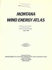 Montana wind energy atlas