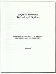 Cover of: A quick reference to 310 legal opinions. by Montana. Conservation Districts Bureau.