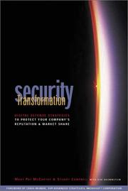 Cover of: Security Transformation by Mary Pat McCarthy, Stuart Campbell