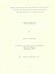 Cover of: Vegetational history and geochronology of several sites in South Southwestern Ontario with discussion on mastodon extinction in Southern Ontario